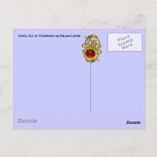 きのこの小さなエルフ ポストカード (裏面)