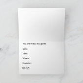 きのこの庭のパーティの招待状 招待状 (内部)