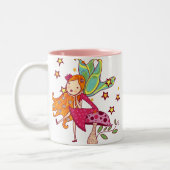 きのこの庭の妖精 ツートーンマグカップ (左)