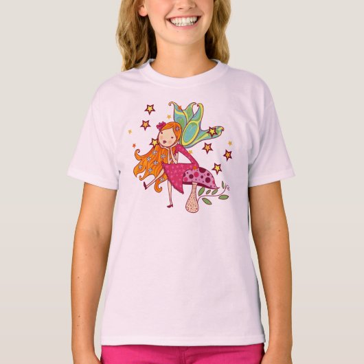 きのこの庭の妖精 Tシャツ (正面)