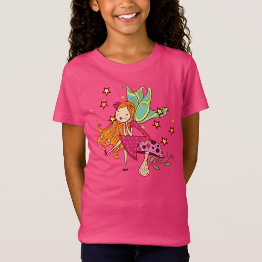 きのこの庭の妖精 Tシャツ (正面)