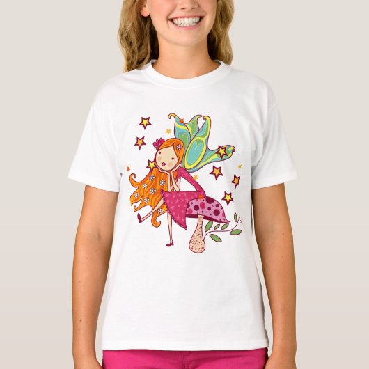 きのこの庭の妖精 Tシャツ (正面)