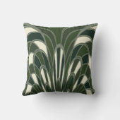 きのこの抽象芸術-アールデコの森林 クッション (裏面)