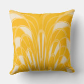 きのこの抽象芸術-アールデコ-マンゴ クッション (裏面)