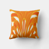 きのこの抽象芸術-アールデコ-蜜柑 クッション (裏面)