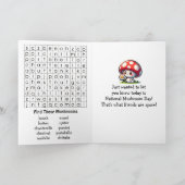 きのこの日おめでとう|10月15日 カード (内部)