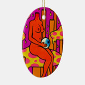 きのこの暗がり#1 セラミックオーナメント (右)