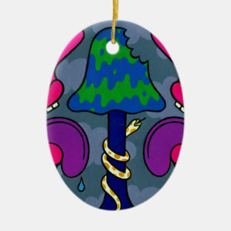 きのこの暗がり#2 セラミックオーナメント