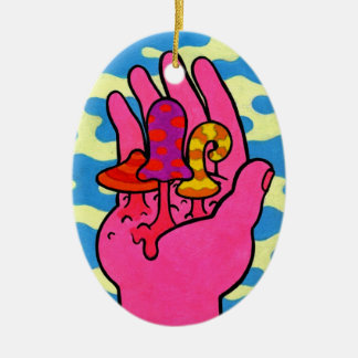 きのこの暗がり#3 セラミックオーナメント