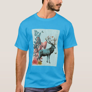 きのこの森林2のターコイズのシカ Tシャツ
