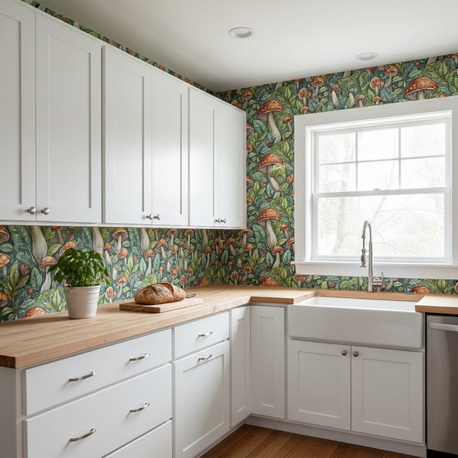 きのこの森 壁紙 (クリエイターアップロード済み)