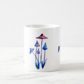 きのこの水彩画の芸術のクラシックのマグ コーヒーマグカップ (中央)