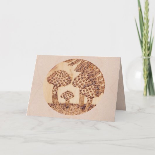 きのこの秋の分点のMabonの素朴な森林 シーズンカード (正面)