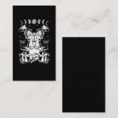 きのこの美しいカエル魔法ムーンフェーズ 名刺 (正面/裏面)