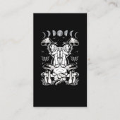 きのこの美しいカエル魔法ムーンフェーズ 名刺 (正面)