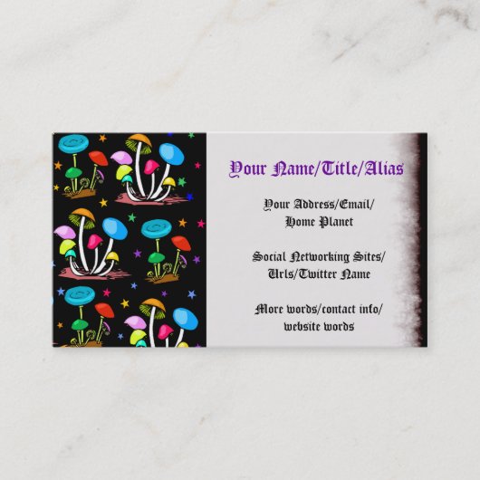 きのこの虹 名刺 (正面)