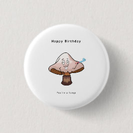 きのこの誕生日バッジ、ボタン・ピンバッジ 缶バッジ