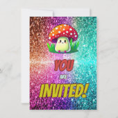 きのこの誕生日パーティー招待状（こども用） 招待状 (裏面)