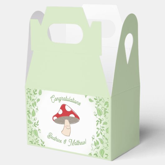 きのこの赤ちゃんシャワーありがとう フェイバーボックス (オープン)