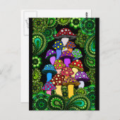 きのこの郵便はがき ポストカード (正面/裏面)