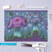 きのこの銀河系のティッシュペーパー 薄葉紙 (クラフト)