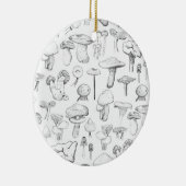 きのこの集団 セラミックオーナメント (右)