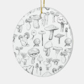 きのこの集団 セラミックオーナメント (左)