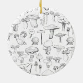 きのこの集団 セラミックオーナメント (裏面)