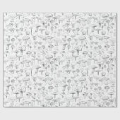 きのこの集団 ラッピングペーパー (フラット)