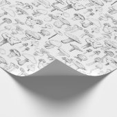 きのこの集団 ラッピングペーパー (角)