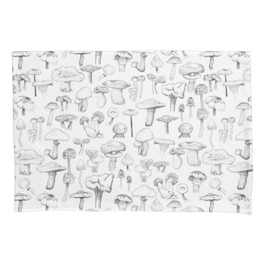 きのこの集団 枕カバー (正面)