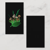 きのこのFungiphileの植物の野生の菌学 名刺 (正面/裏面)