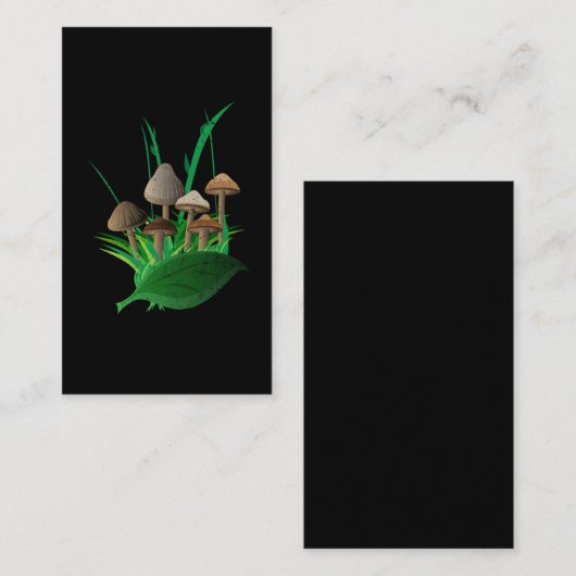 きのこのFungiphileの植物の野生の菌学 名刺 (正面/裏面)