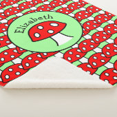 きのこのSherpa赤い毛布 シェルパブランケット (3/4)