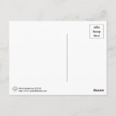 きのこはがき(白文字) ポストカード (裏面)