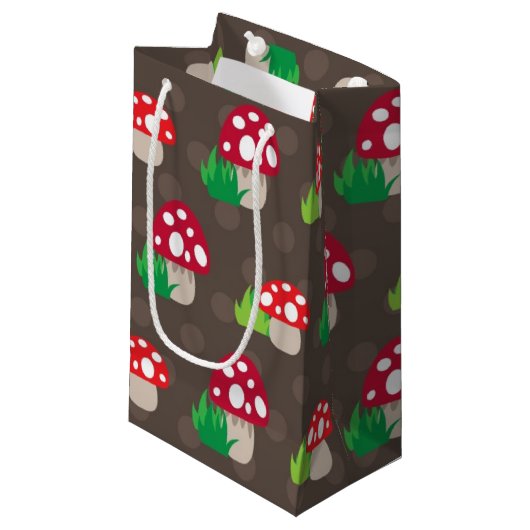 きのこはパターンをからかいます スモールペーパーバッグ (正面アングル)
