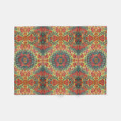 きのこはパターンフリースブランケットを去ります フリースブランケット (正面(横))