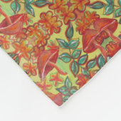 きのこはパターンフリースブランケットを去ります フリースブランケット (角)