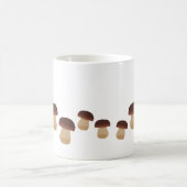 きのこはマグを縞で飾ります コーヒーマグカップ (中央)