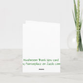 きのこはnotecard感謝していしています サンキューカード (裏面)