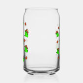 きのこカエル模様 ガラス缶 (右)