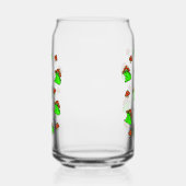 きのこカエル模様 ガラス缶 (左)