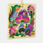 きのこカラフル角セラミックオーナメント セラミックオーナメント (右)