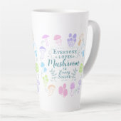 きのこカラフル カフェラテマグ (右アングル)