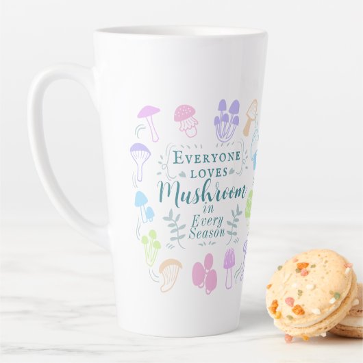 きのこカラフル カフェラテマグ (インサイチュ)