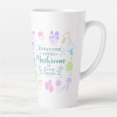 きのこカラフル カフェラテマグ (右)