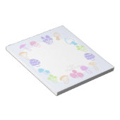 きのこカラフル ノートパッド (アングル)