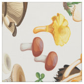 きのこカラフル ファブリック (クローズアップ)