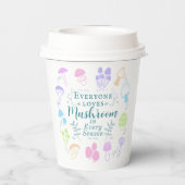 きのこカラフル 紙コップ (裏面)