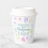 きのこカラフル 紙コップ (正面)